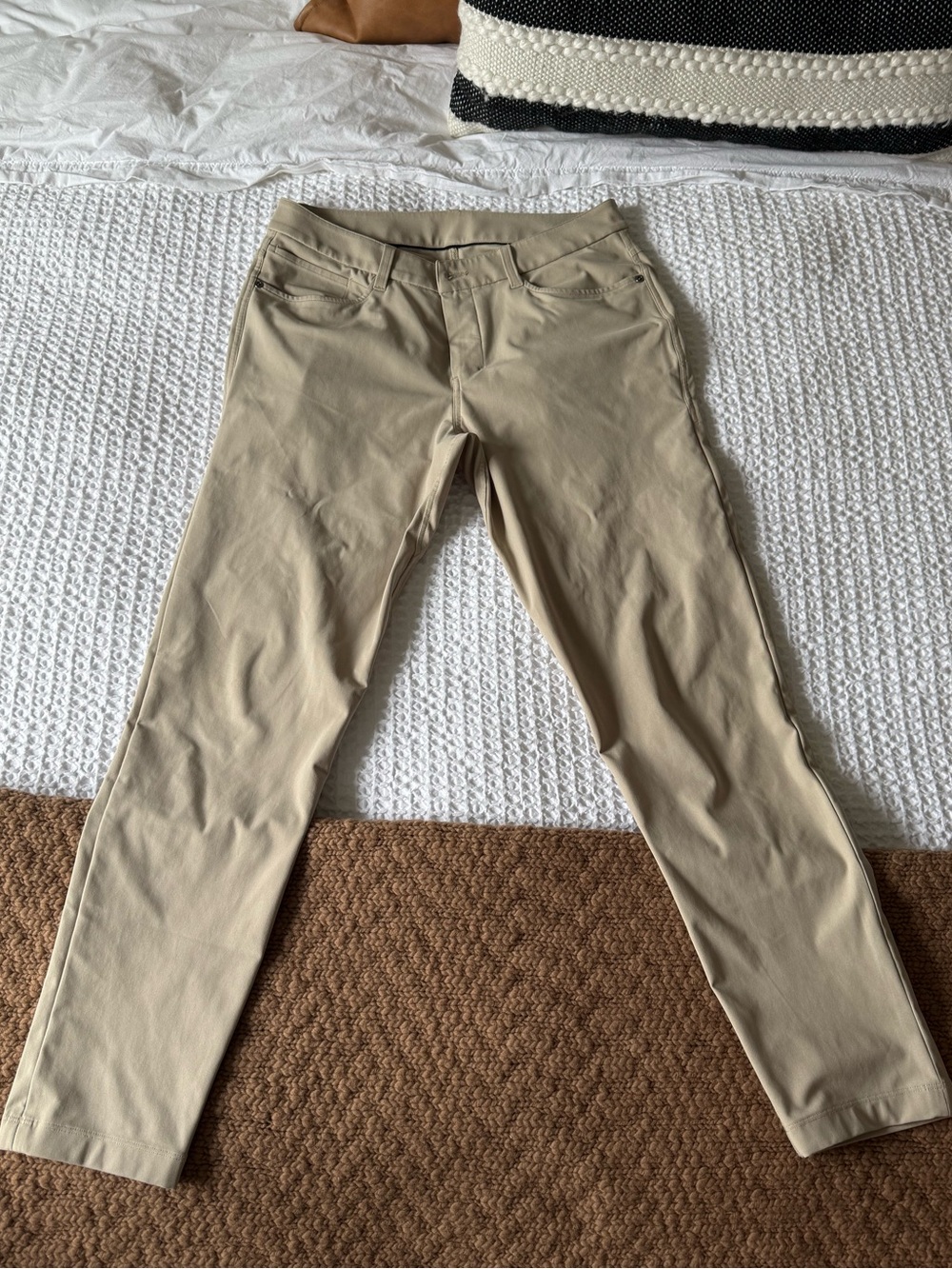 lululemon athletica ABC Slim Fit 5 Pocket Pant 31/32 Warpstreme Wacky Khaki